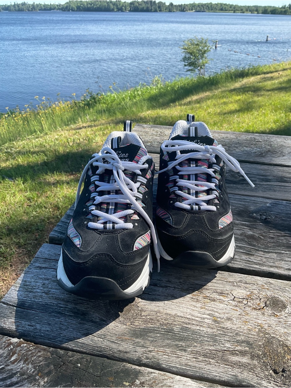 Skechers D'Lites Interlude Women's Sneakers Size 10 (US) Black